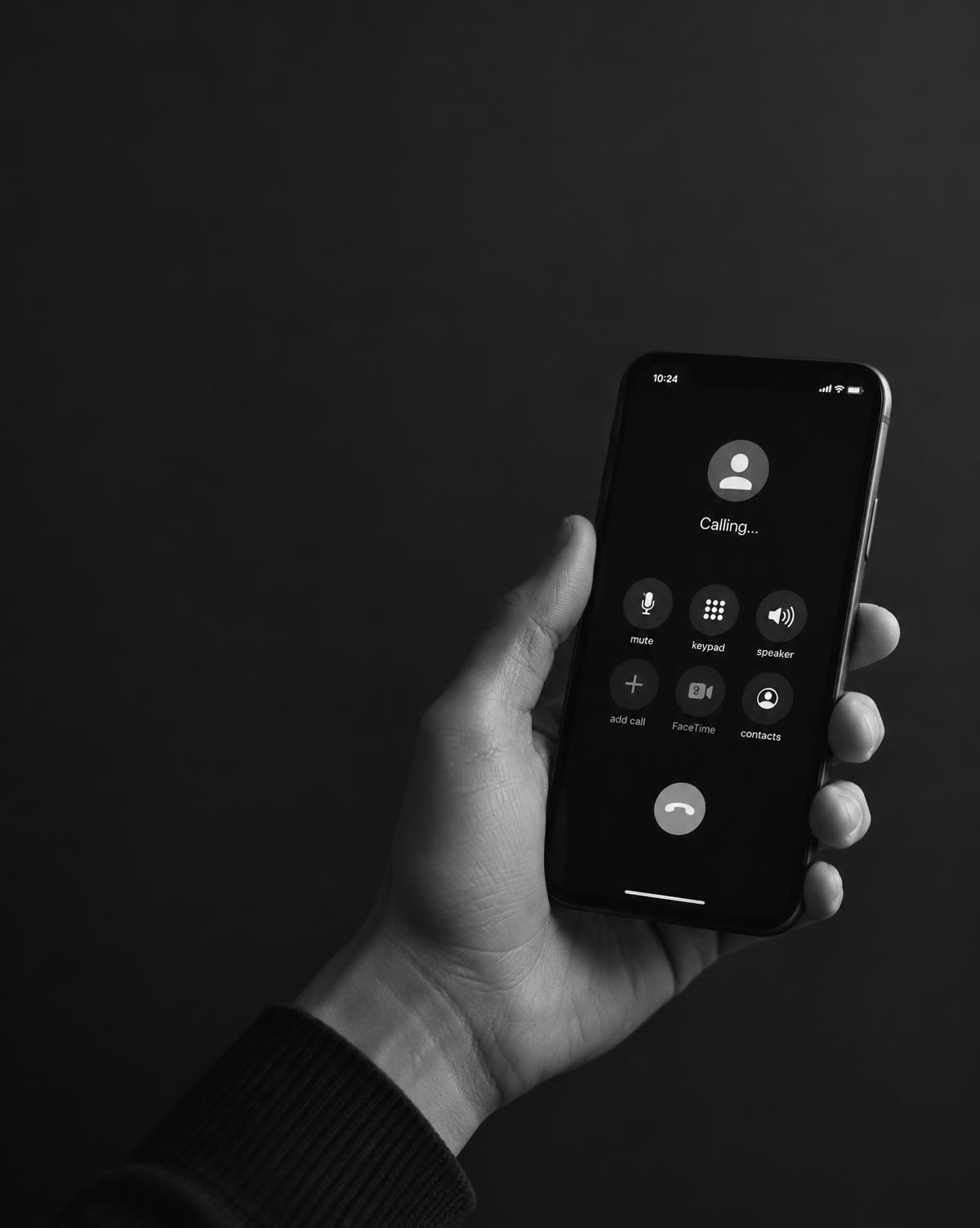 Telefon w dłoni podczas rozmowy